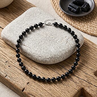 https://tjcuk.sirv.com/Products/85/7/8570535/Black-Jade-Beads-Adjustable-Necklace-Size-20-2-Ext-in-Rhodium-Overlay-_8570535_2.jpg?w=342&h=342