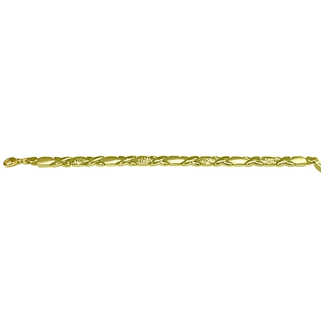 9K Yellow Gold Bracelet (Size - 7.5) with Lobster Clasp, Gold Wt. 5.65 Gms