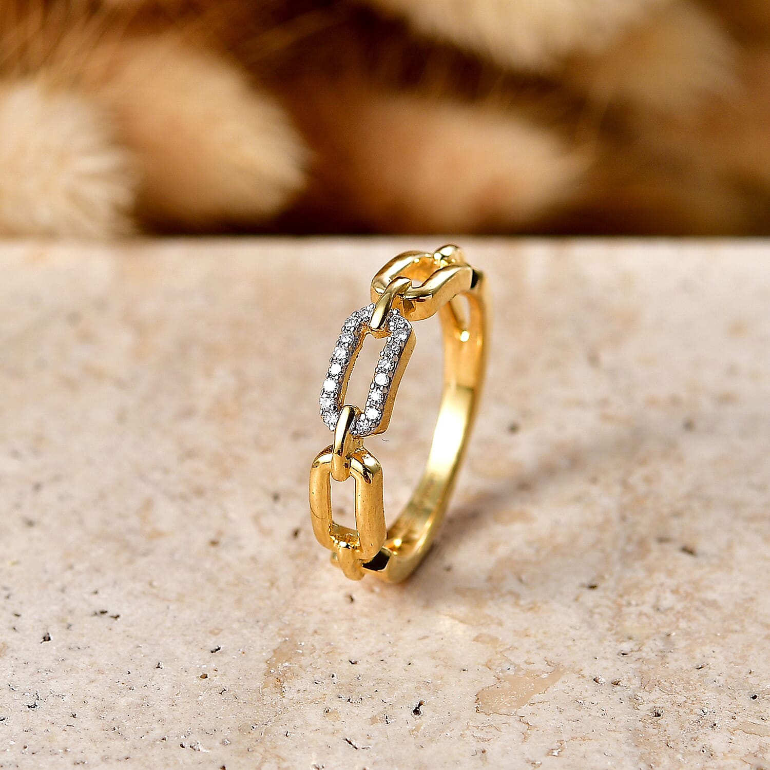 LUXURIANT - Lab Grown Diamond (SI-G-H) Interlinked Ring in Sterling Silver