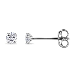 Luxuriant - Lab Grown Diamond (SI-G-H) Earring with Push Back in Yellow Gold Plated Sterling Silver 0.23 Ct.