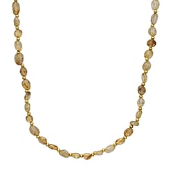 Citrine Adjustable Beads Necklace (Size - 24-1 Ext) 100.00 Ct.