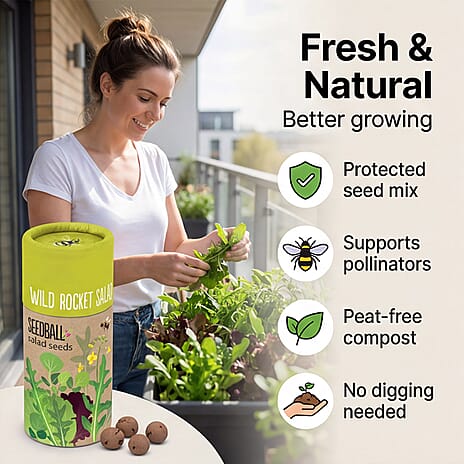 Wild Rocket Salad Seed Ball Tube