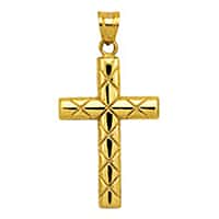 9K Yellow Gold Cross Pendant