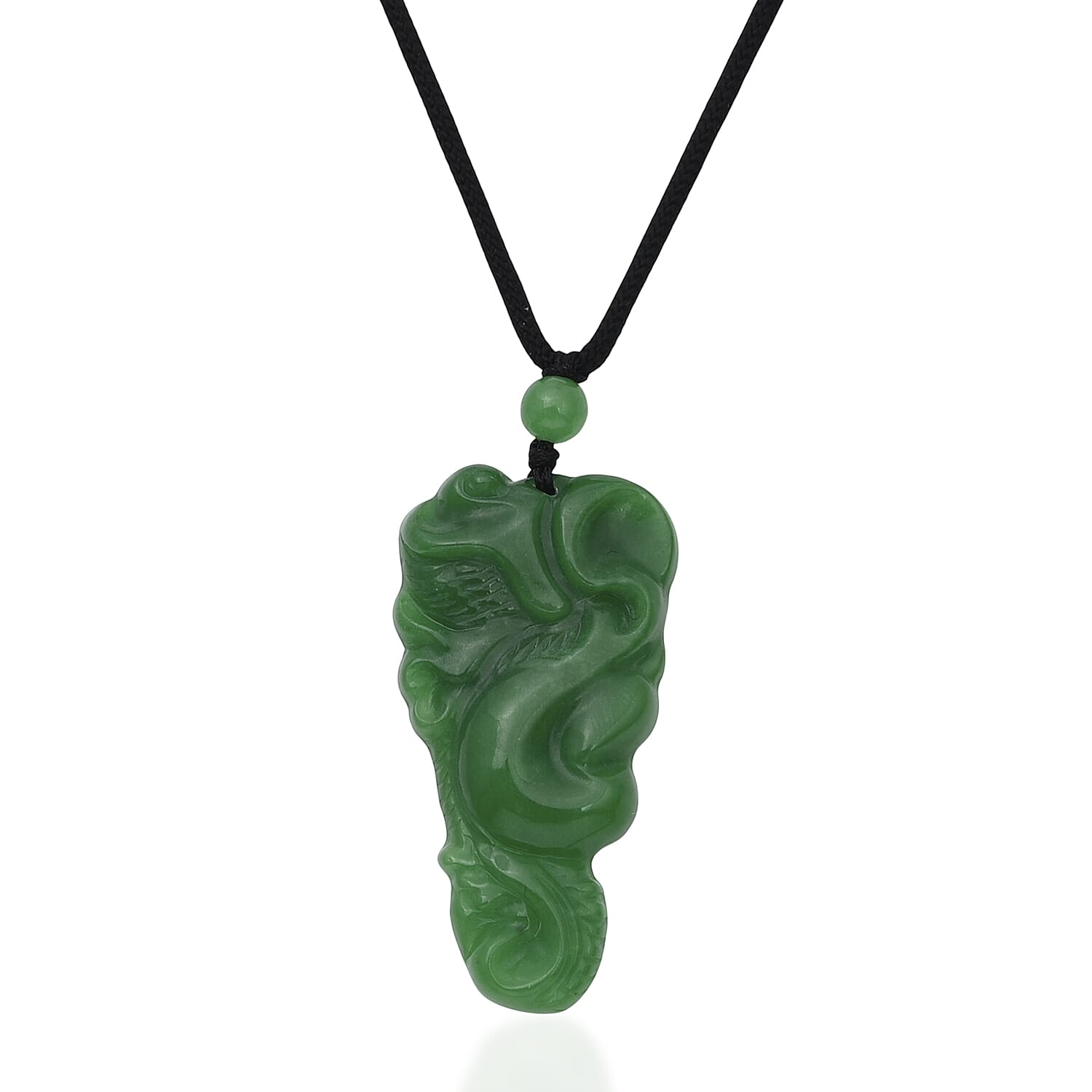 Green Jade Stone Necklace  145.000  Ct.