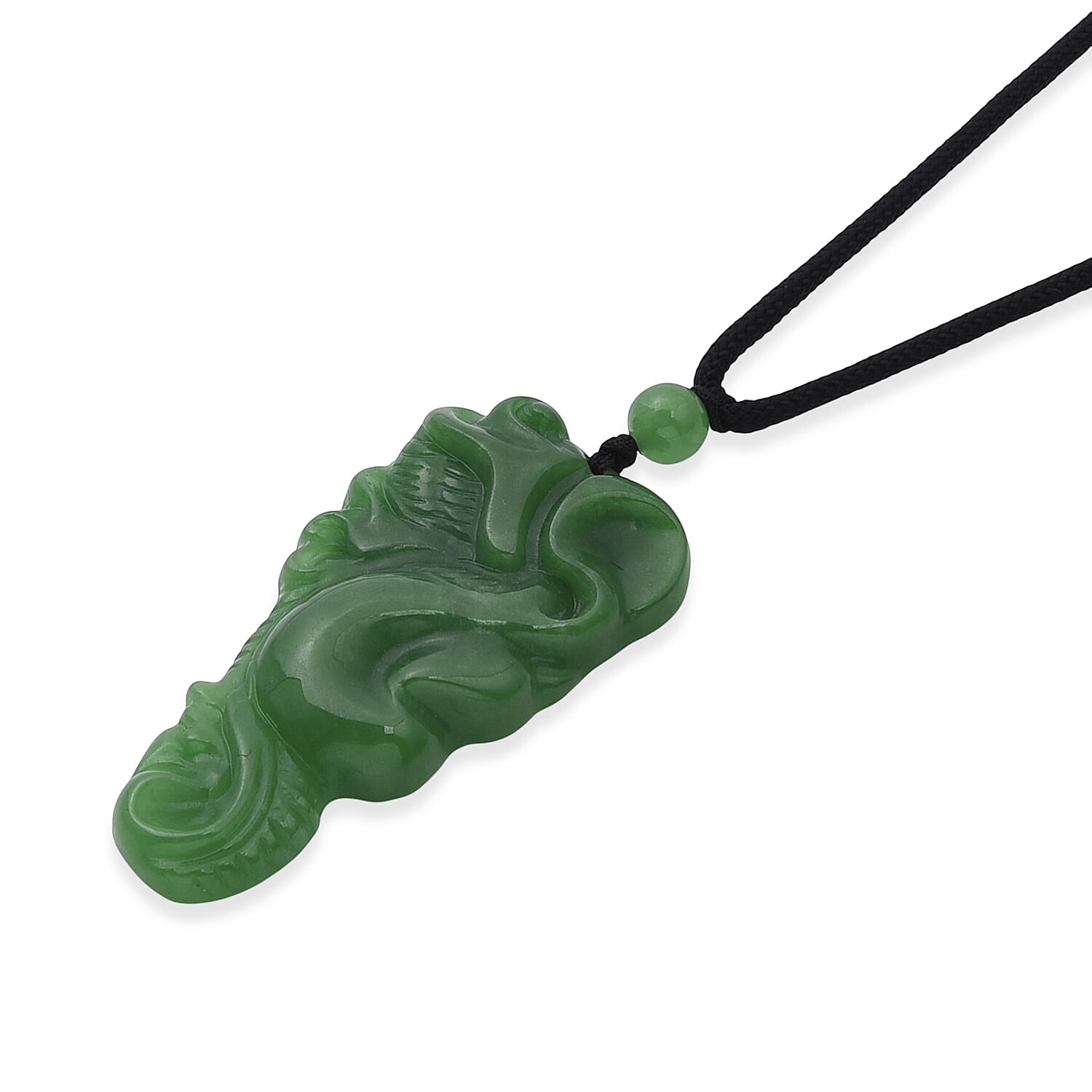 Green Jade Stone Necklace  145.000  Ct.