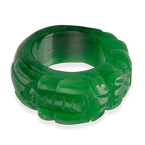 Green Jade Stone Ring  45.000  Ct.