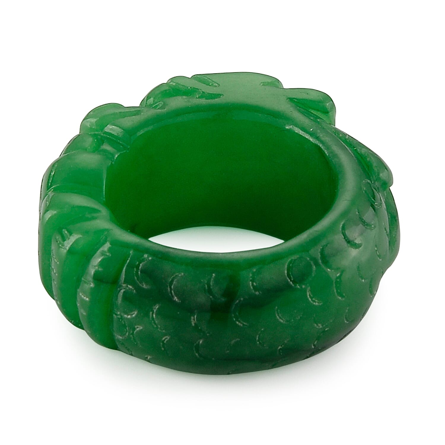 Green Jade Stone Ring  45.000  Ct.