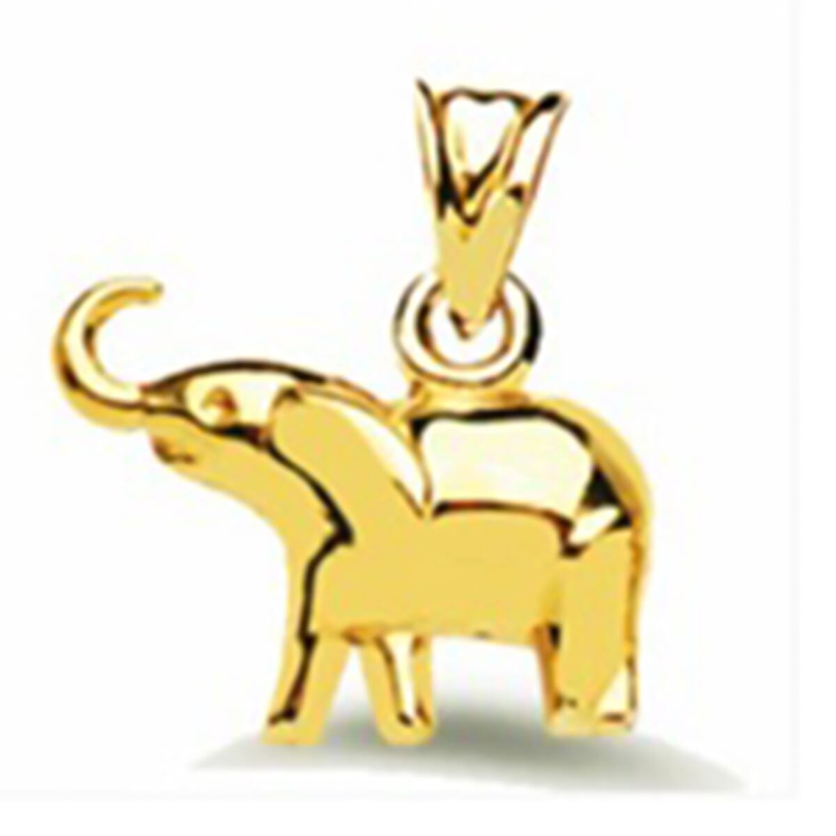 One Time Deal- 9K Yellow Gold Elephant Pendant