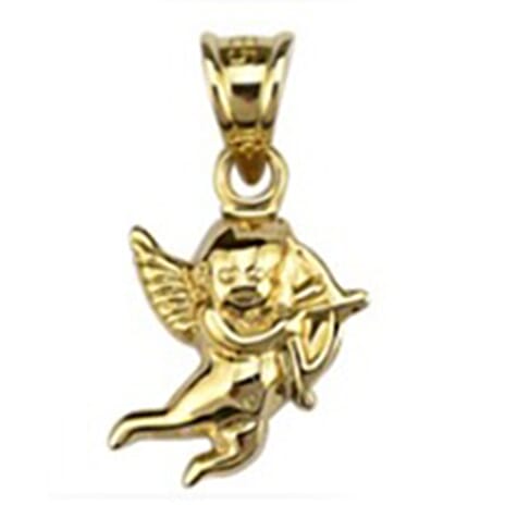 9K Yellow Gold Cupid Pendant