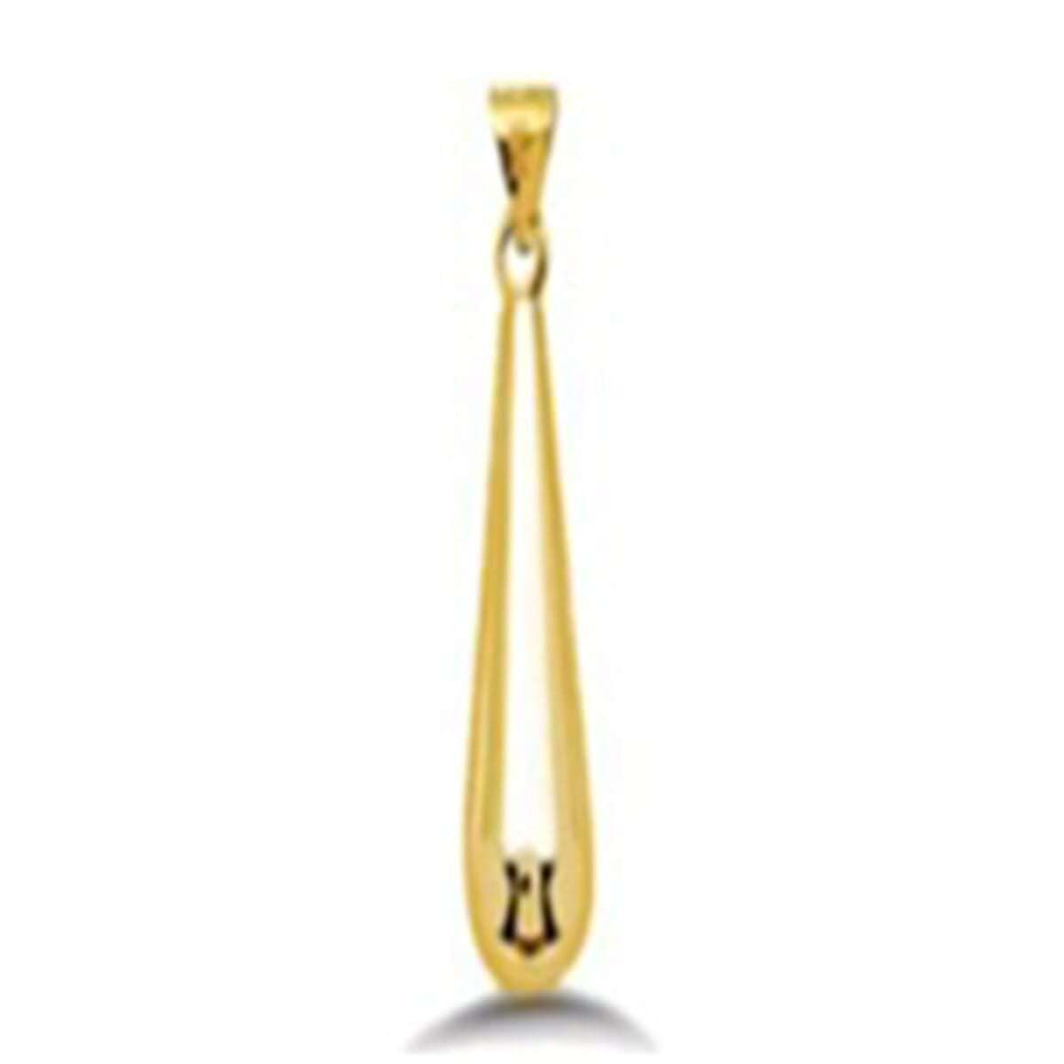 9K Yellow Gold Drop Pendant