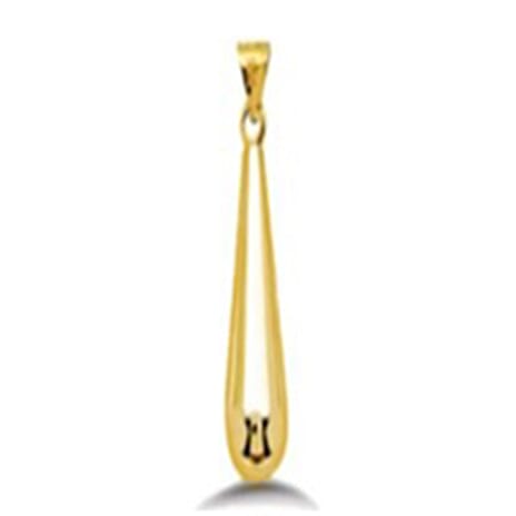 9K Yellow Gold Drop Pendant