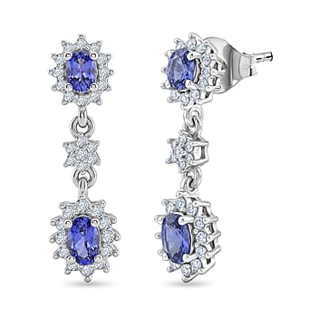 https://tjcuk.sirv.com/Products/85/7/8572391/D-Joy-Tanzanite-White-Zircon-Dangling-Earring-with-Push-Post-in-Rhodiu_8572391.jpg?w=342&h=342