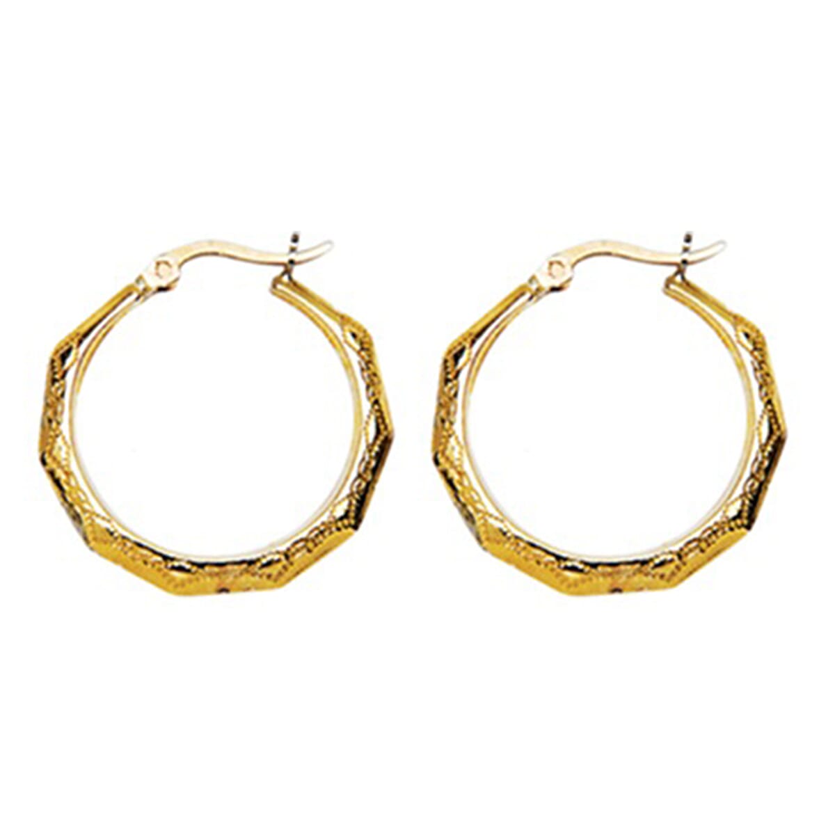 9K Yellow Gold Earring with Clasp