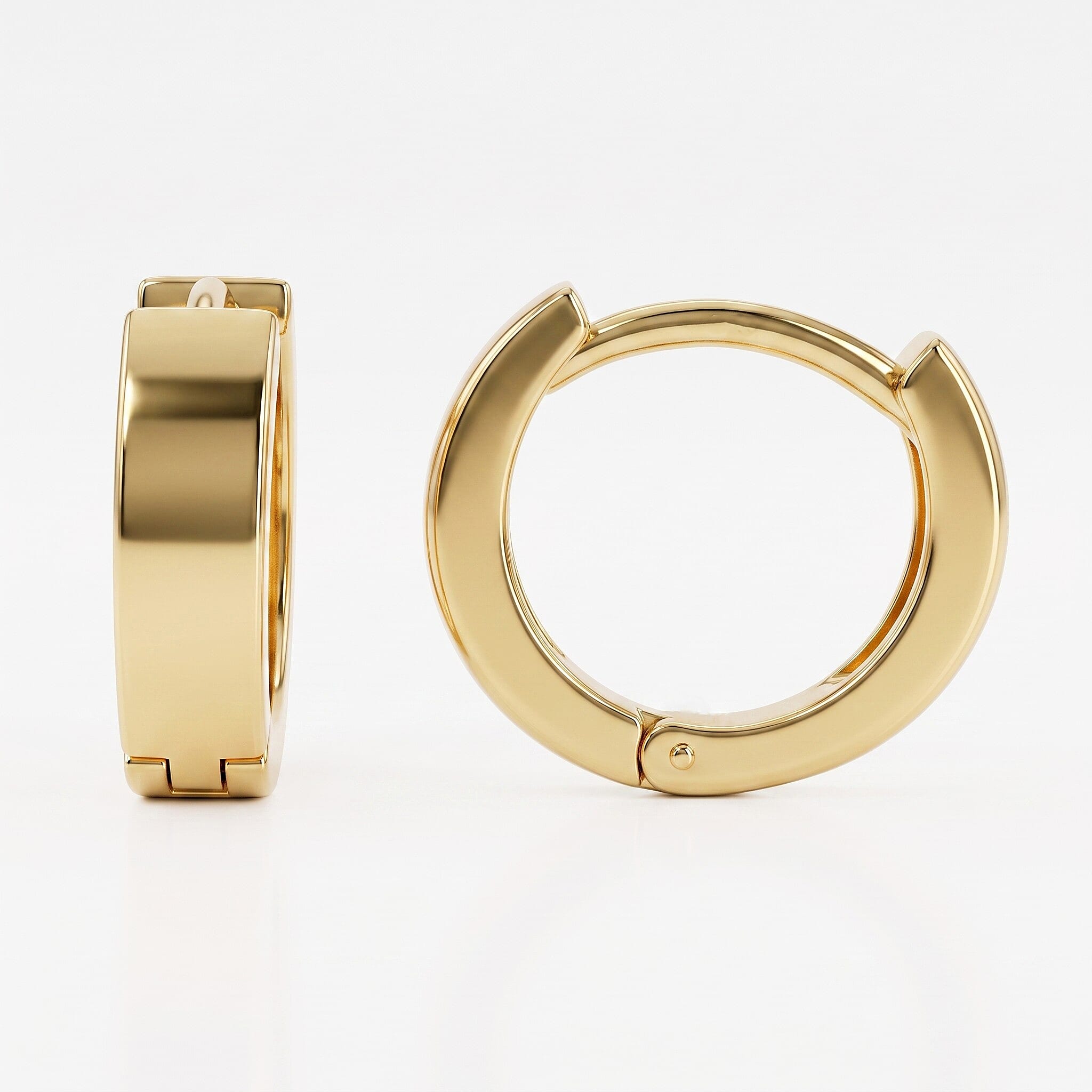 9K Yellow Gold Hoop Earring