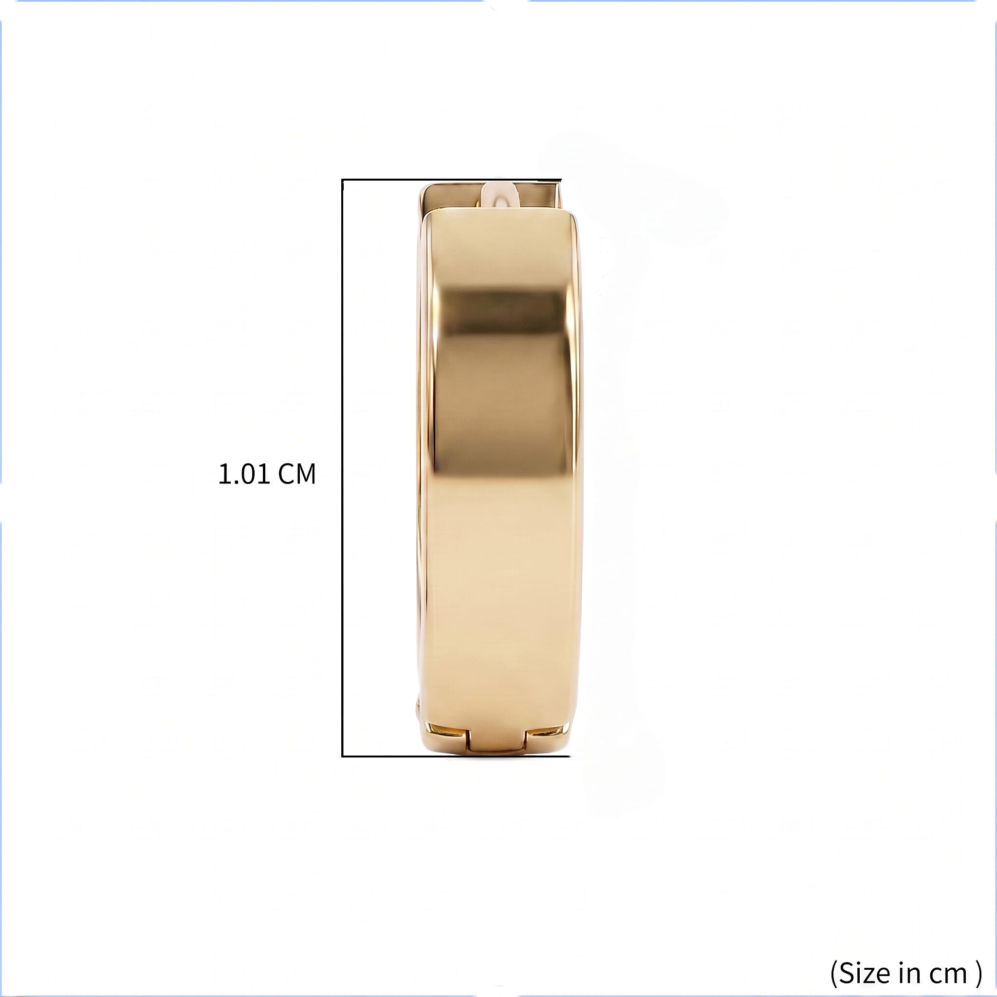 9K Yellow Gold Hoop Earring