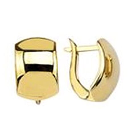 9K Yellow Gold Huggie Earring with Clasp