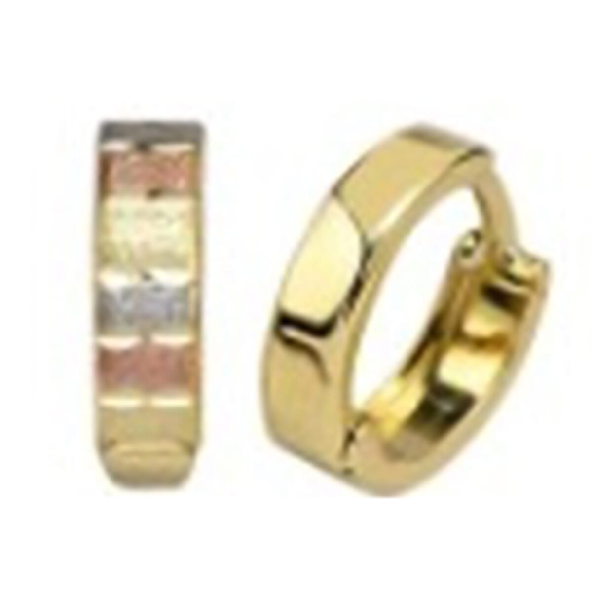 9K Yellow Gold Hoop Earring