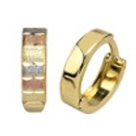 9K Yellow Gold Hoop Earring