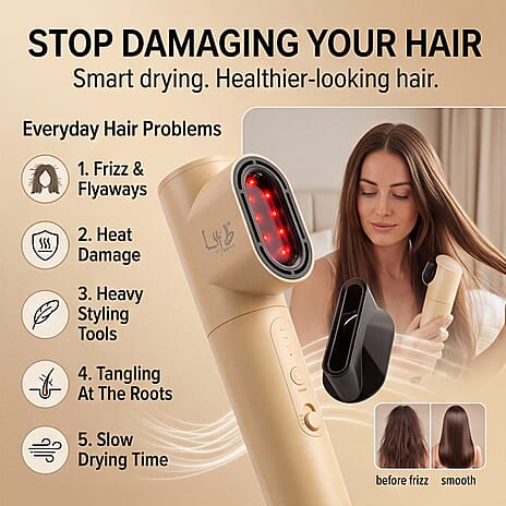 Brand New This Weekend - Lab Life Insummer Hair Dryer with Curley Flex Pro Cord System - Gold Edition - Lifetime Warranty