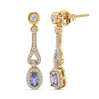 https://tjcuk.sirv.com/Products/85/7/8572717/D-Joy-Tanzanite-White-Zircon-Dangling-Earring-with-Push-Post-in-Yellow_8572717.jpg?w=342&h=342