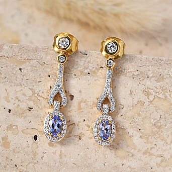 https://tjcuk.sirv.com/Products/85/7/8572717/D-Joy-Tanzanite-White-Zircon-Dangling-Earring-with-Push-Post-in-Yellow_8572717_2.jpg?w=342&h=342