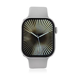 CONNECTPRO HW X PRO 2.01inch Smartwatch with Bluetooth 5.2, Wireless Charging - IP67 Waterproof - Includes Grey - Black Silicone Straps.