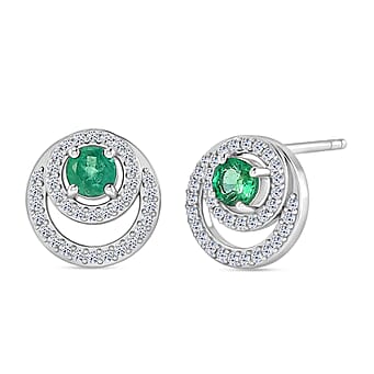 https://tjcuk.sirv.com/Products/85/7/8572834/Luxuriant-AAA-Zambian-Emerald-Lab-Grown-Diamond-SI-G-H-Earring-with-Pu_8572834.jpg?w=342&h=342
