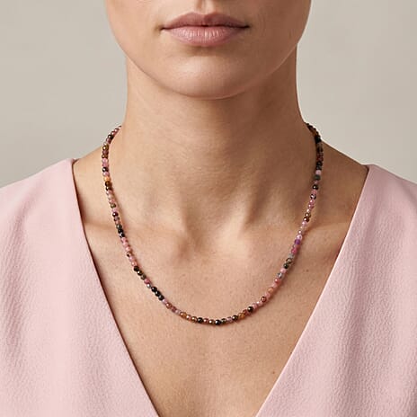 Multi Spinel Adjustable  Necklace (Size - 18-2 Ext)  75.00 Ct.