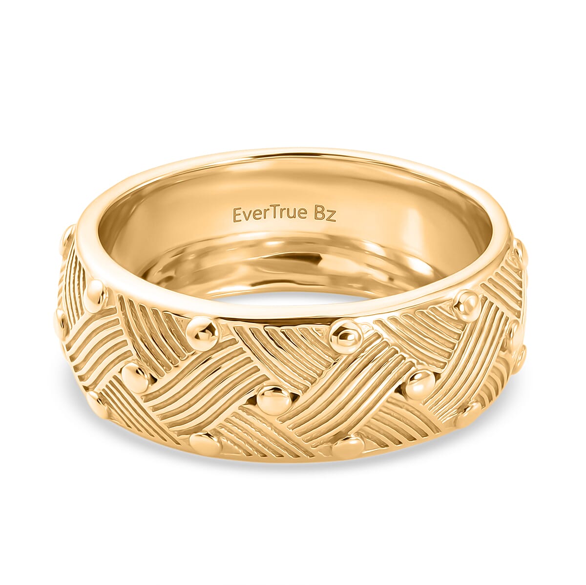 EverTrue Bronzella Collection - Band Ring in 18K Gold Plating