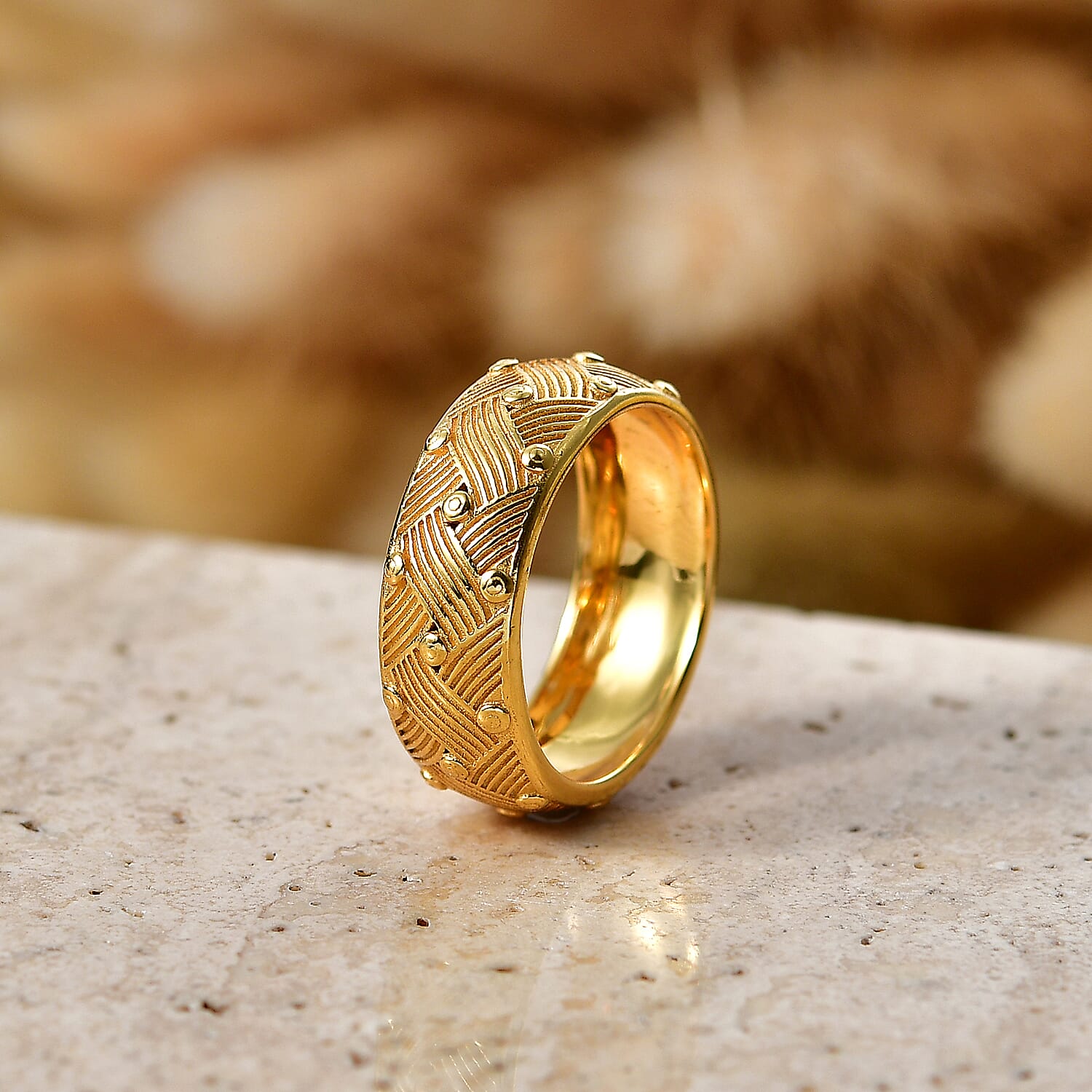 EverTrue Bronzella Collection - Band Ring in 18K Gold Plating