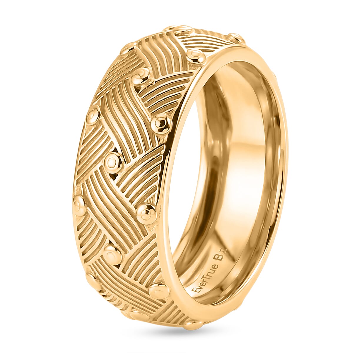 EverTrue Bronzella Collection - Band Ring in 18K Gold Plating