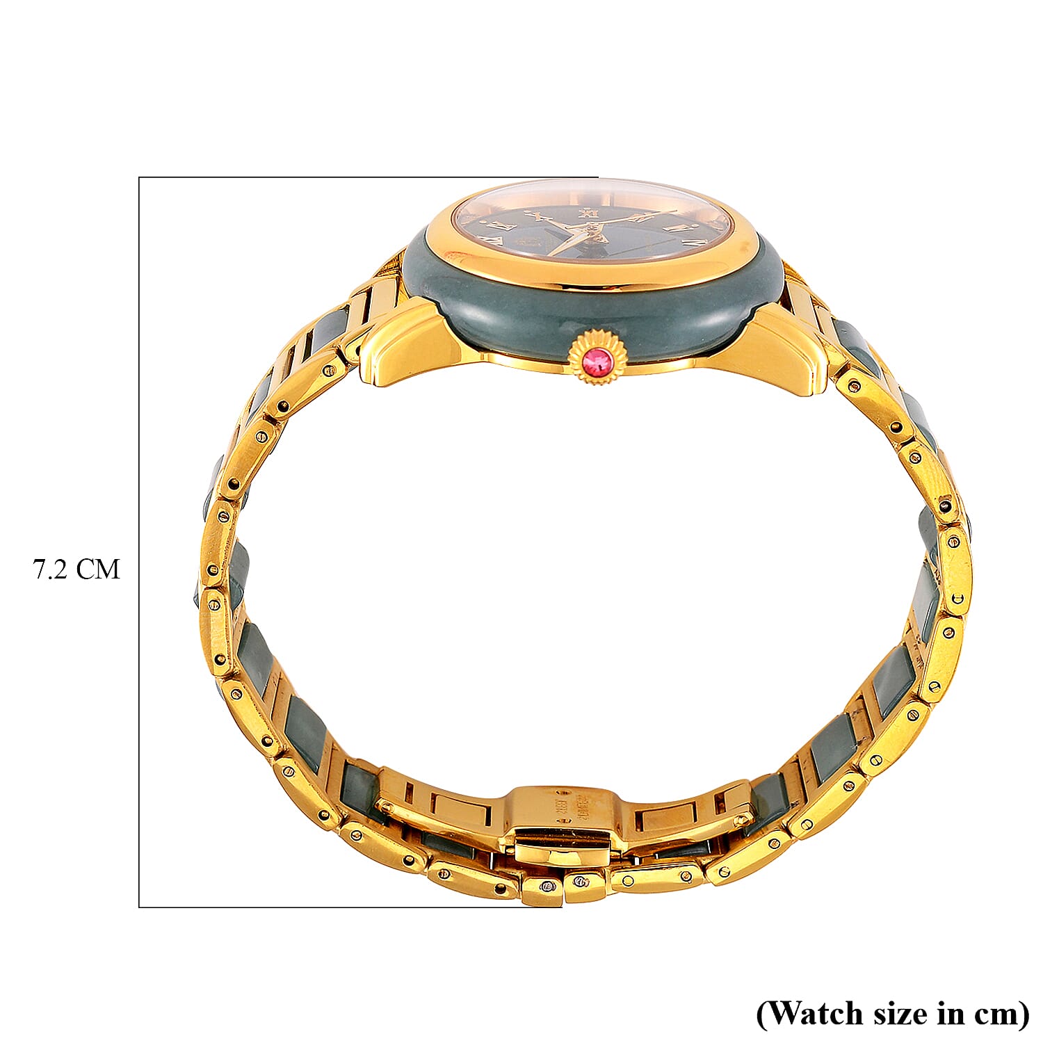FINAL EVER COMMISSION -  Collectors Limited Edition William Hunt Automatic Movt. 3ATM Water Resistant Type A Natural Jadeite Watch with Blue Sapphire Crystal (36 mm - case)