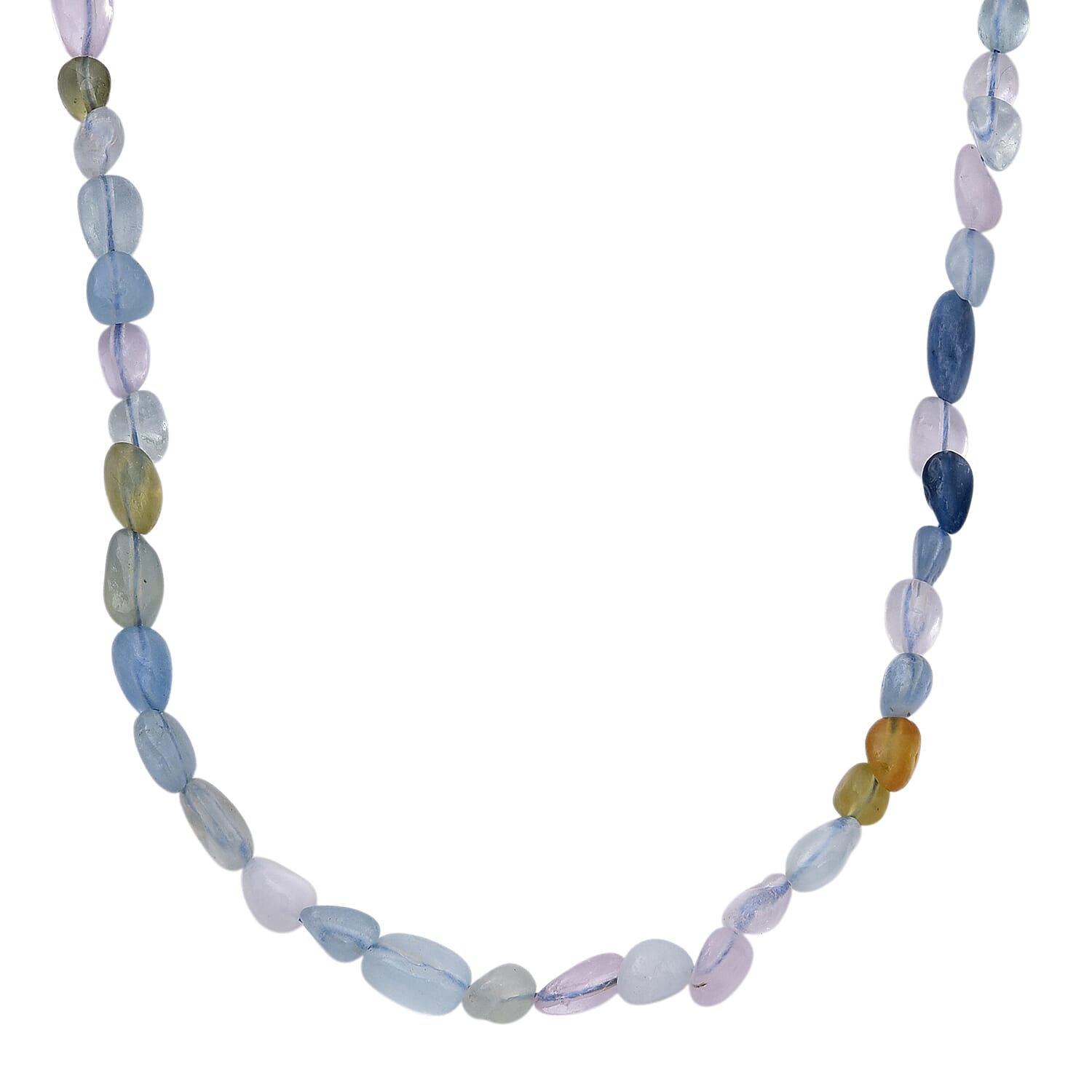Multi Beryl Beads Necklace (Size - 18-2 Ext) 90.00 Ct.