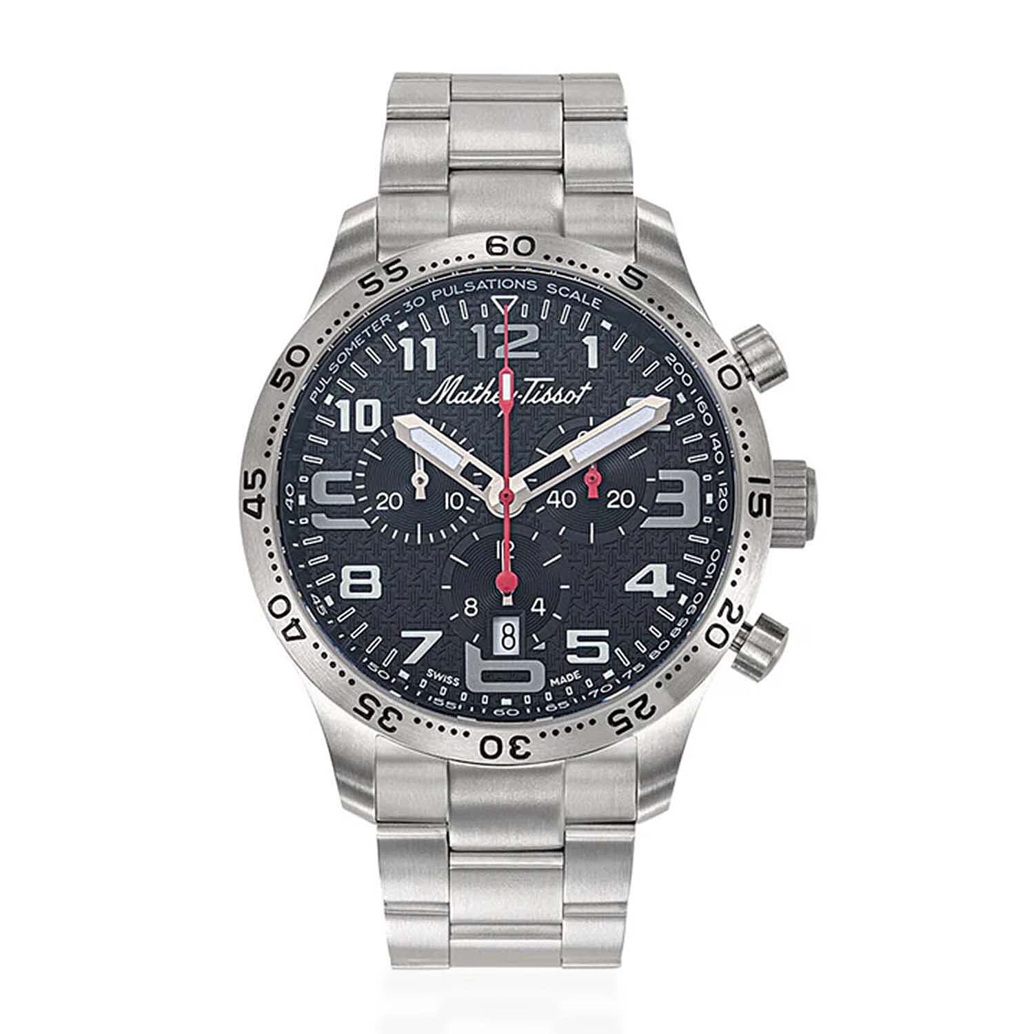 MATHEY-TISSOT-Type-21-Titanium-Swiss-Ronda-5030D-Quartz-Movt-5ATM-WR-B