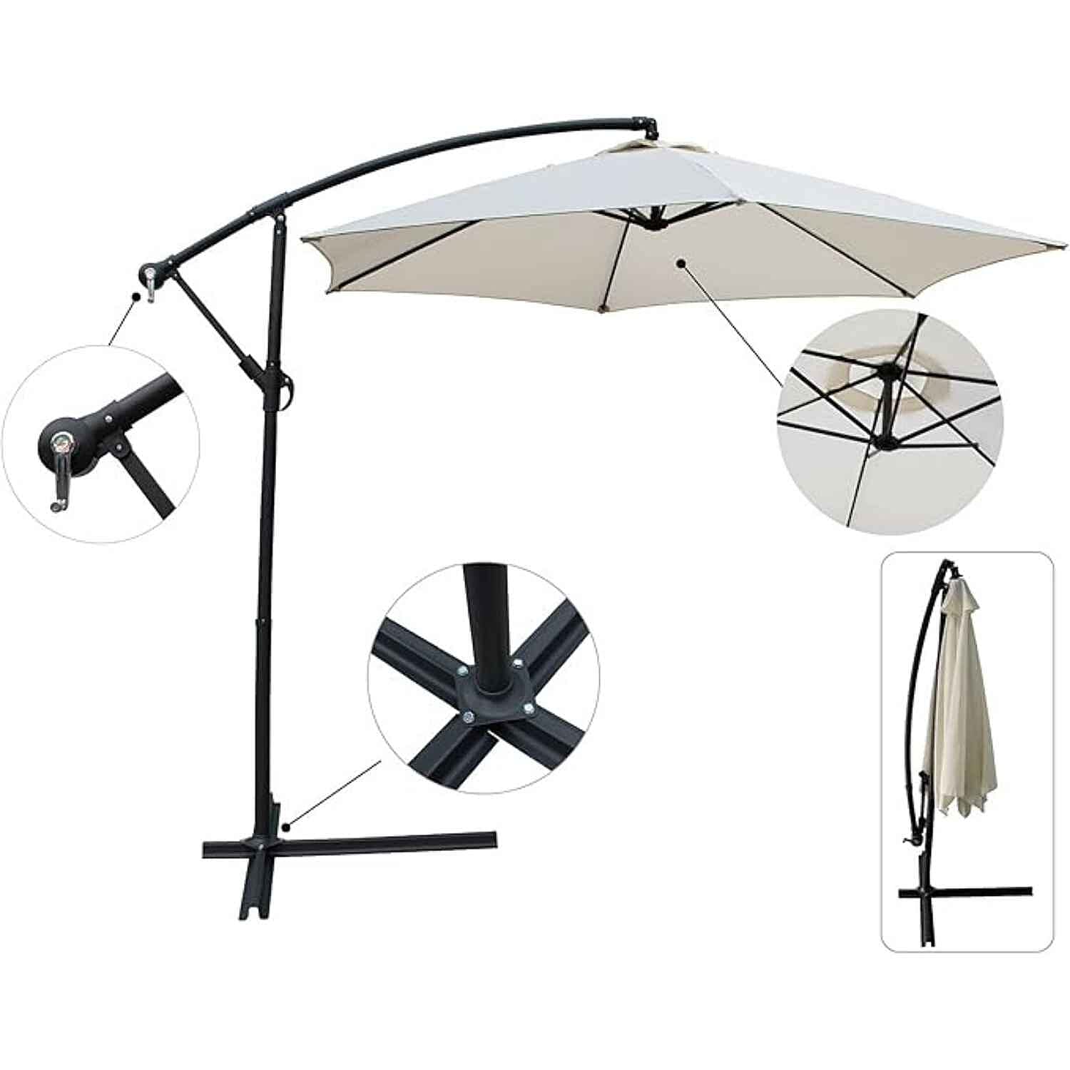 Cantilever-Garden-Parasol-with-UV30-Protective-Canopy