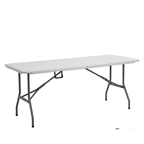 6ft Portable Heavy Duty Folding Table for Indoor & Outdoor Use