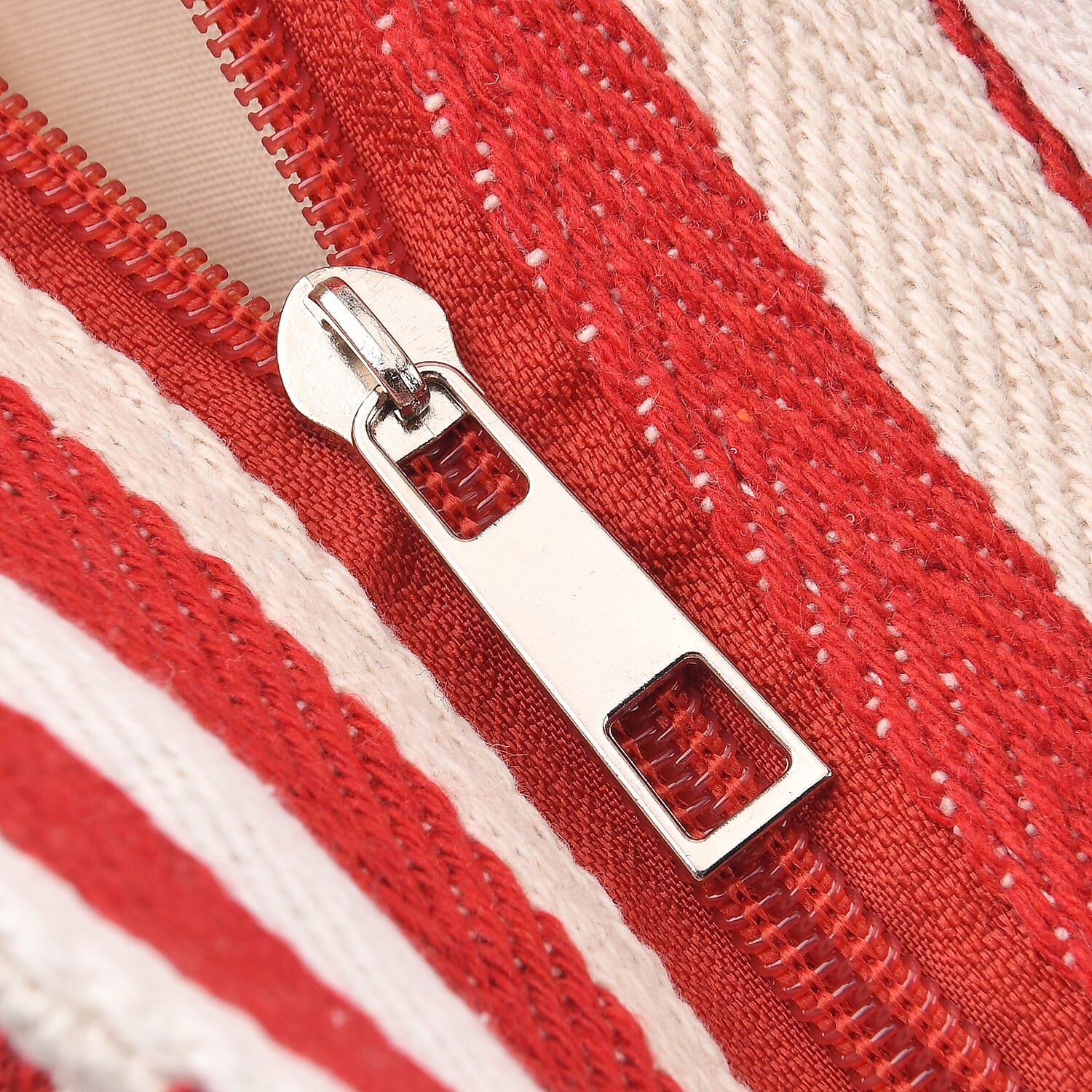 Nautical Striped Large Beach Tote Bag - Blue Red