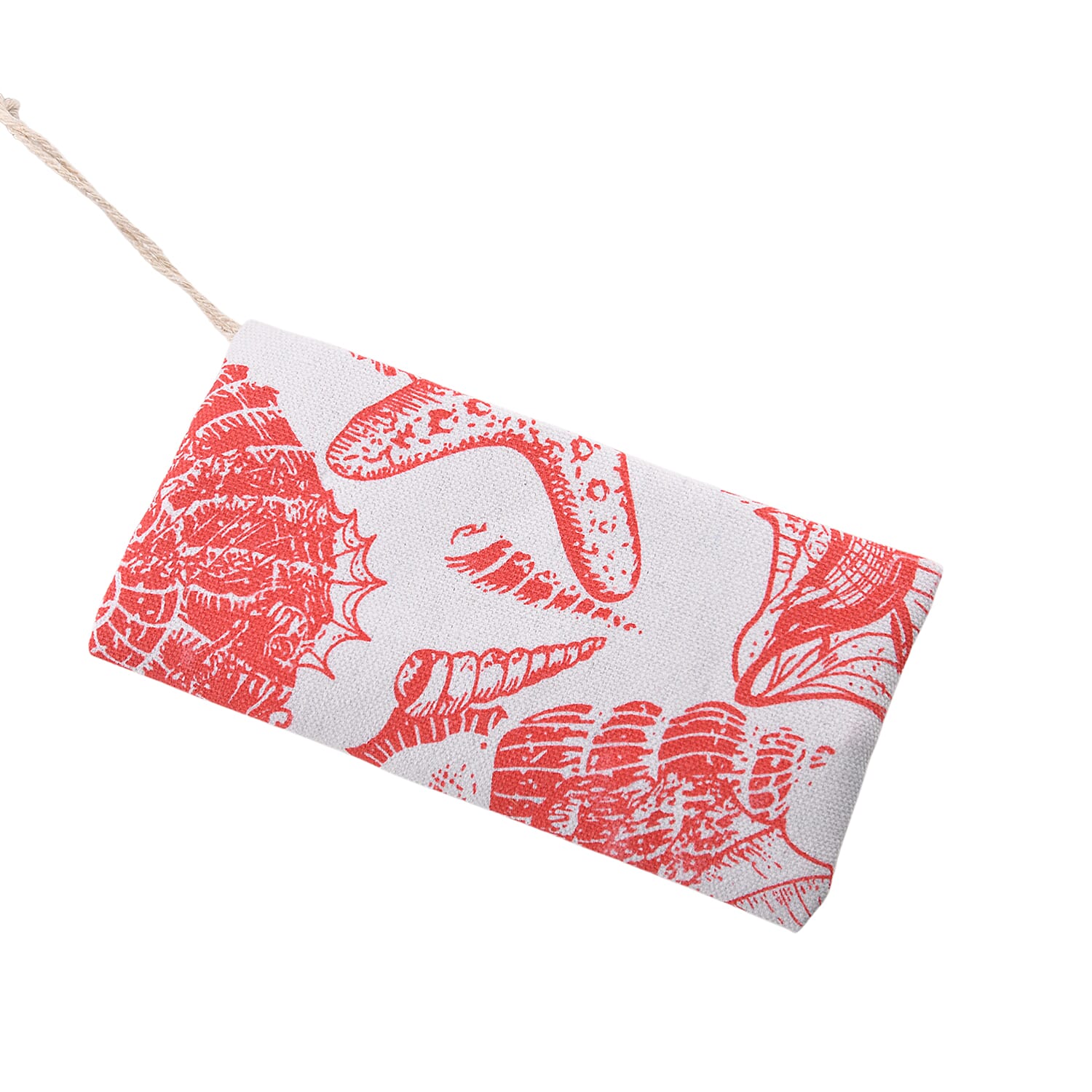 Patterned Tote Bag (Size 42x33x14 cm) - Rose Red