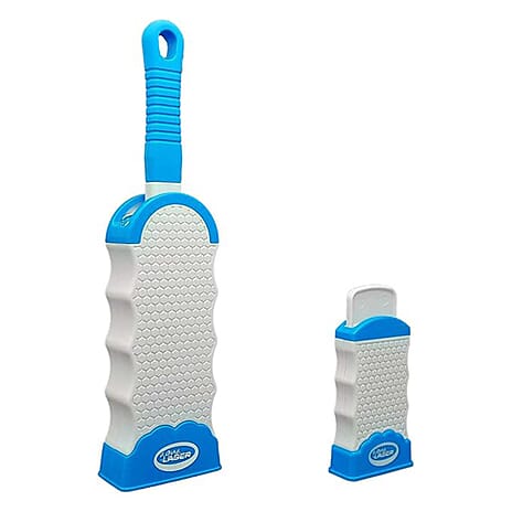 Aqua Laser Sticky Hero - Self-Cleaning Animal and Home Lintr Remover Set - Blue