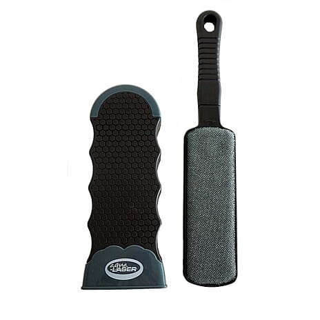 Aqua Laser Sticky Hero - Self-Cleaning Animal Hair Remover Set - Black