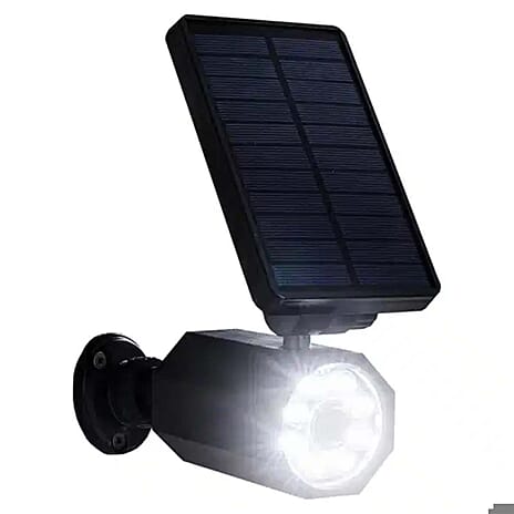 Dummy Security Camera Design LED Solar Safety Light (400 Lumen) - Black