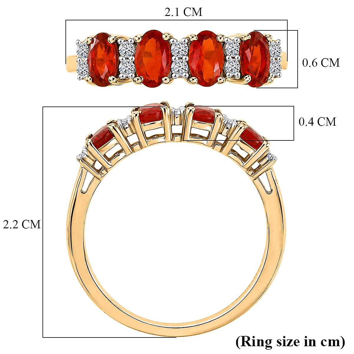 Luxuriant Fire Opal, Lab Grown Diamond Halo Ring Sterling Silver  0.762  Ct.