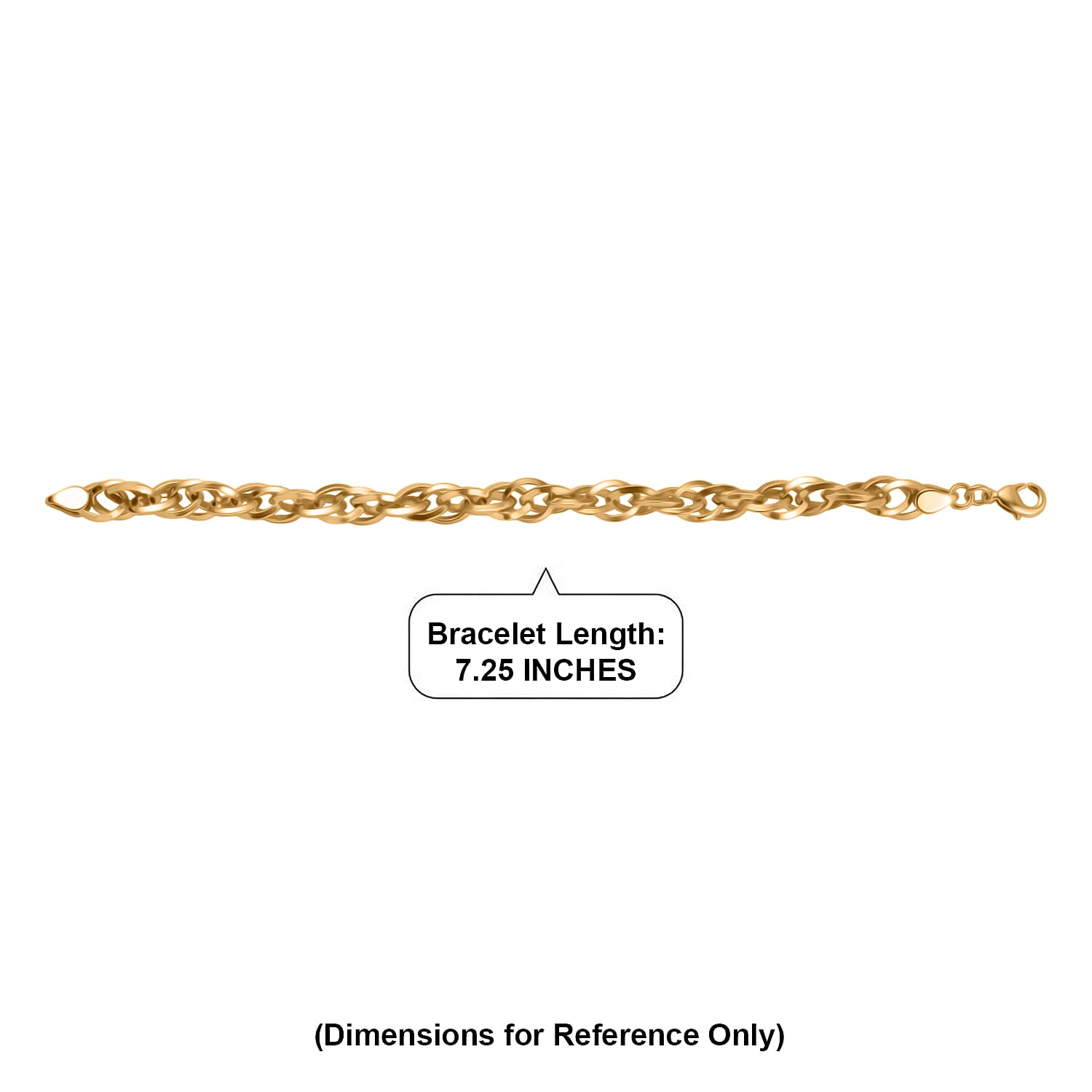 EverTrue Bronzella Collection - Bracelet (Size - 7.5) in 18K Gold Plating