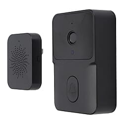 THE INTELLIGENT HOME SECURITY - ULTRA 4K Smart Wireless Video Doorbell With Infrared Detector-- Black