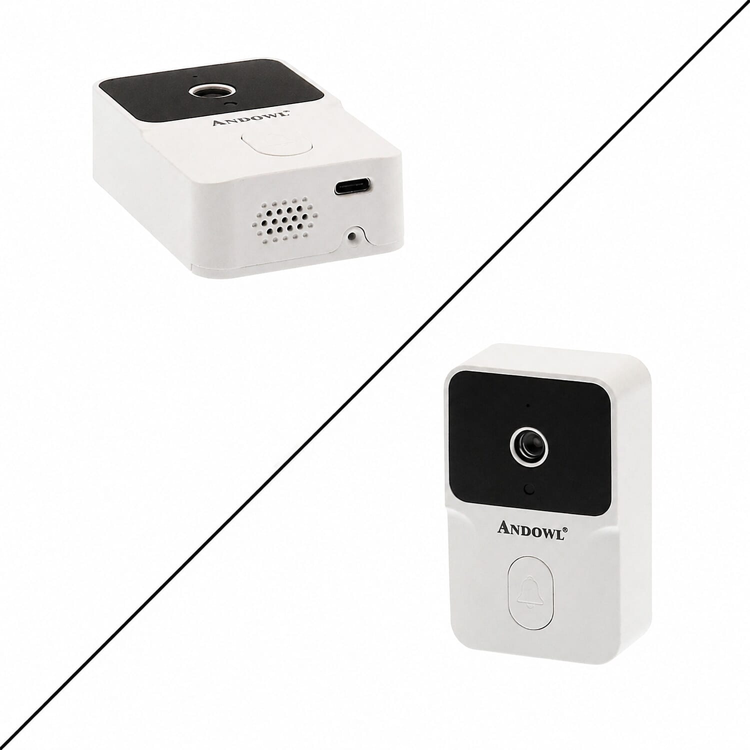 THE INTELLIGENT HOME SECURITY - ULTRA 4K Smart Wireless Video Doorbell With Infrared Detector- White