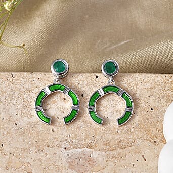https://tjcuk.sirv.com/Products/85/7/8576563/D-Joy-Zambian-Emerald-Dangling-Earring-with-Push-Post-in-Rhodium-Overl_8576563_2.jpg?w=342&h=342