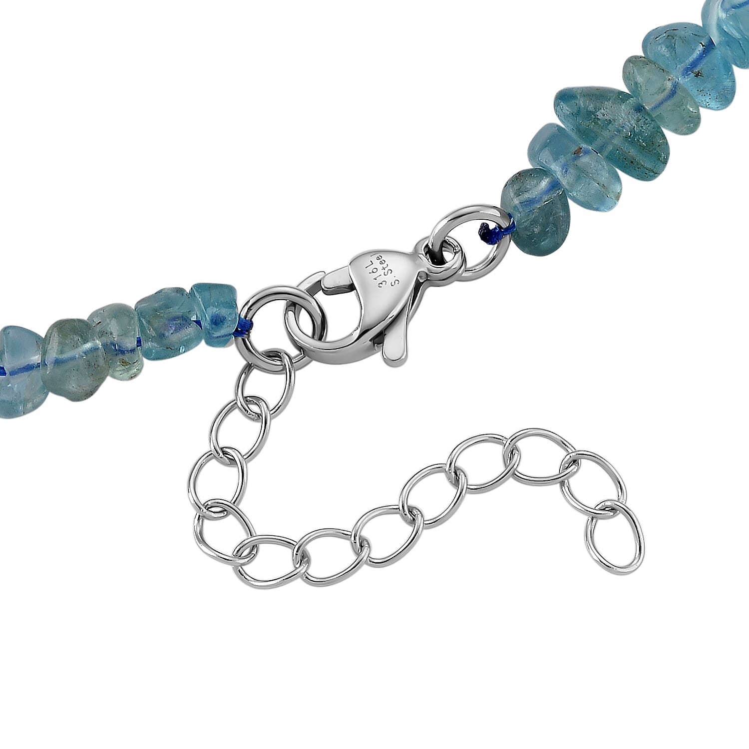 Apatite Adjustable  Necklace (Size - 18-2 Ext) 90.00 Ct.