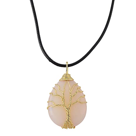 Opalite Tree of Life Adjustable Drop Necklace (Size - 17.5-2 Ext) 45.00 Ct.