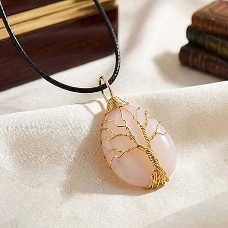 Opalite Tree of Life Adjustable Drop Necklace (Size - 17.5-2 Ext) 45.00 Ct.