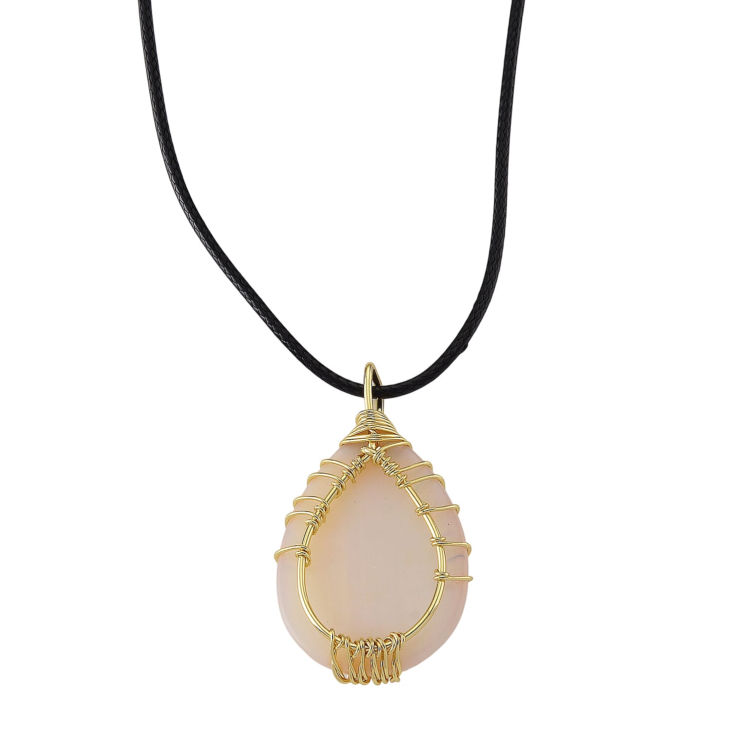 Opalite Tree of Life Adjustable Drop Necklace (Size - 17.5-2 Ext) 45.00 Ct.